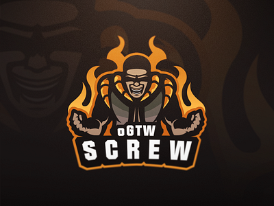 oGTW SCREW badge emblem esports logo sports team