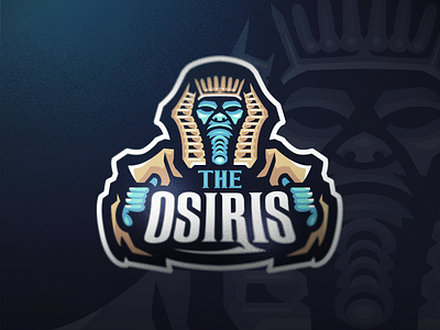 [ SELL ] The Osiris anubis badge egypt emblem esports logo mascot osiris pharaoh sports team