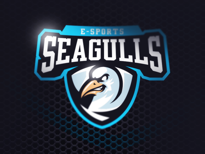 Seagulls E-sports team sports seagulls owl mascot logo hawk esports emblem eagle bird badge