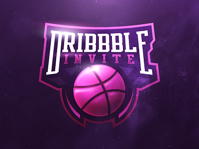 Dribbble Invite Giveaway caligraphy esports font game gaming sports team typography