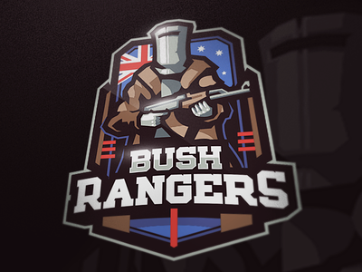 Bush Rangers cancer esports fortnite games gaming graphics logo pubg sports team vintage vintages