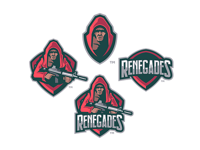 [ SELL ] Renegades badge emblem esports games gaming graphics logo rebell renegades sports team