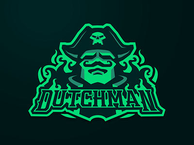 [ SOLD ] Dutchman Ghost badge baseball basketball design emblem esports football game games gaming graphics illustration logo mascot sports team