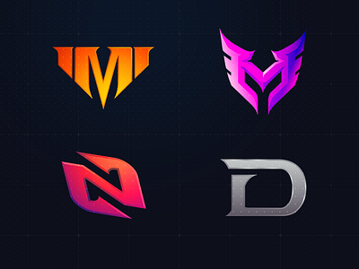 4 Initial Logo E Sports Team by Graphics Frag on Dribbble