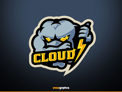 [ SELL ] Cloud 7 badge baseball basketball clouds design e sports emblem esports football game games gaming graphics logo mascot sports team template templates