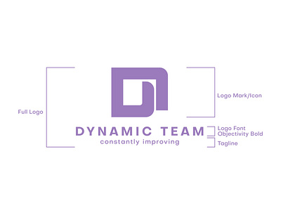 DYNAMIC TEAM LOGO BREAKDOWN brand and logo design brand design brand identity design branding graphic design logo logo creation logo design visual brand identity design