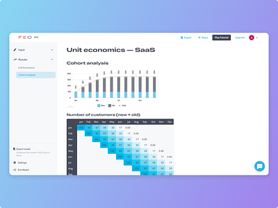 🔥Feo tool for building financial models easy&online app design design fintech ui ux
