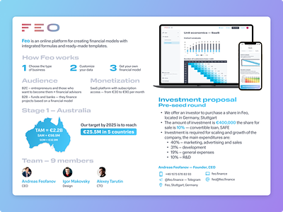 One Pager | Investment Proposal ✨ branding design invest one pager proposal