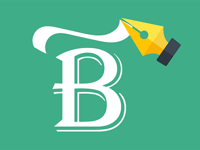 B&PenTool illustration letter letter b pen tool typography vector