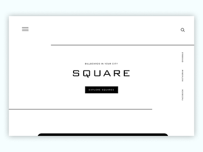 Square clean daily design simple slide typography ui uidesign uipractice white