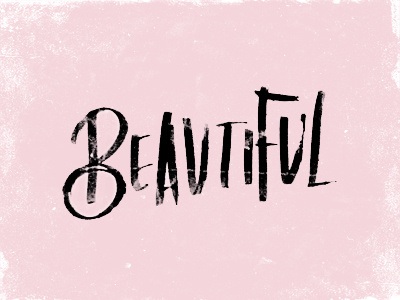 Beautiful beautiful highlighter lettering letters marker texture