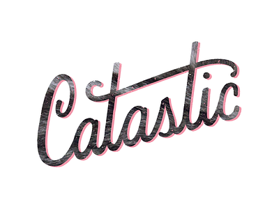 Catastic cat fur handlettering lettering script type