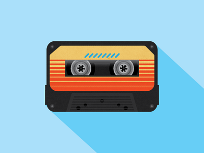 Awesome Mix No. 1 awesome mix cassette guardians of the galaxy illustration music retro tape texture vector vintage