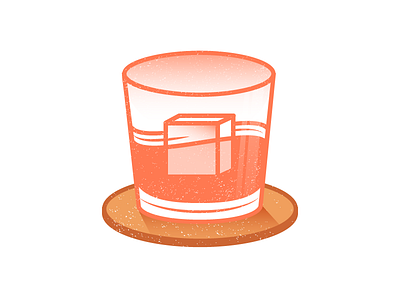 Whiskey Ginger coaster drink happy hour illustration minimal texture vector whiskey whiskey ginger