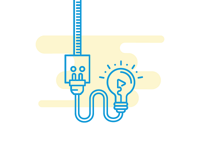 Idea Maker icon idea illustration lightbulb minimal plug vector