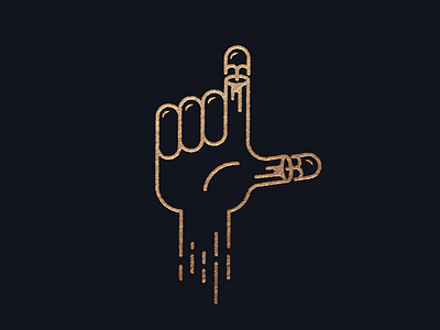 Live Fast bullet fast hand icon illustration loser minimal outline speed stroke