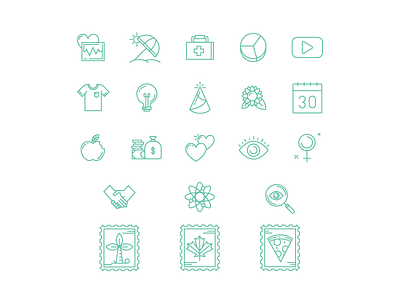 Kin Icon Set culture female flat icon set icons illustration lifestyle minimal outline stamp vector