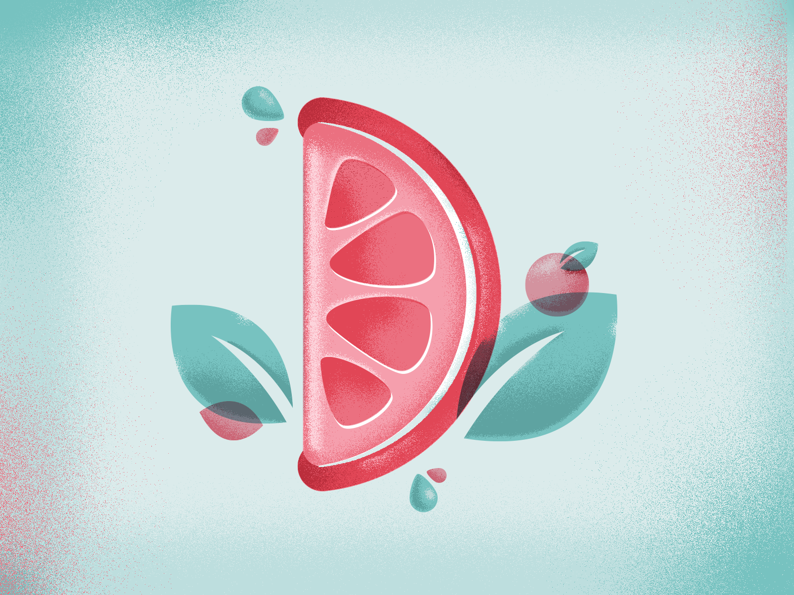 D is for Delicious Fruit 36daysoftype illustration type typedesign