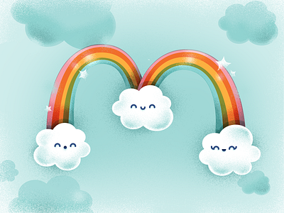 Rainbow M 36daysoftype illustration rainbow type typedesign