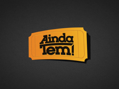 Aindatem brand branding entrepreneurship gold logo logo design show startup tickets