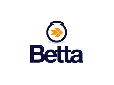Betta beta beta fish bowl brand branding fish logo logo design
