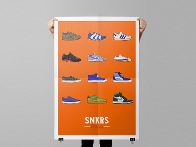 My "Sneakers Timeline" adidas illustration nike poster puma reef sneakers snkrs