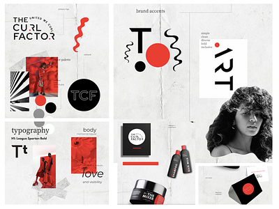 The Curl Factor - Sample Brand Identity branding graphic design illustration logo package design typography