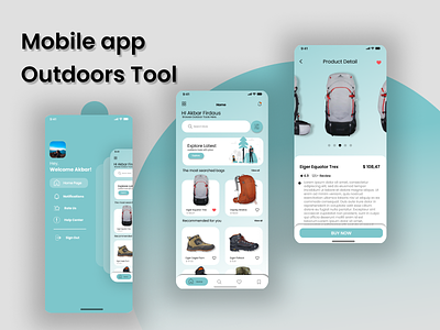 Mobile App Outdoors Tool app camp app camping graphic design mobile app outdoor outdoor outdoor app ui