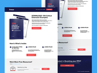 Linear Landing Page branding design figma graphic design landing page ui ux web graphics webdesign webpage