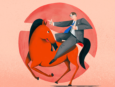 Will Brazil's president fall from his horse? brasil brazil editorial illustration illustration magazine politics