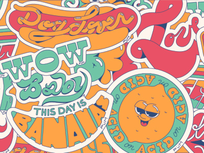 Stickers by Estudio Pum on Dribbble