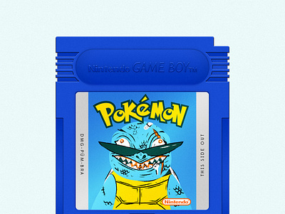 Pokémon Blue adobe illustrator blue catridge gameboy illustration pokemon squirtle vector videogames