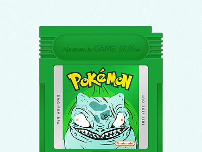 Bulbasaur adobe illustrator bulbasaur catridge gameboy green illustration pokemon vector videogame videogames