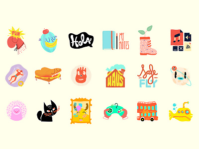 Airbnb airbnb icons illustrations travel