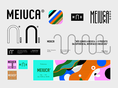 Meiuca identity brand branding identity illustration logo
