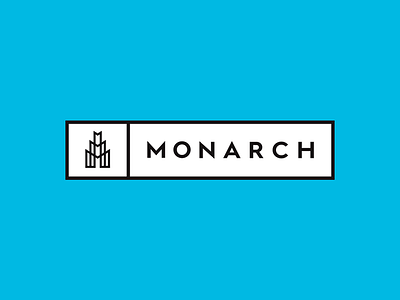 Monarch branding identity m modern monarch thick lines