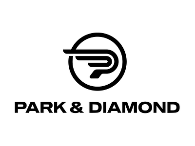 Park & Diamond Logo circle logo diamond helmet hermes logo park wing