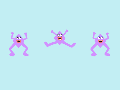 Jump Monster animation illustration monsters