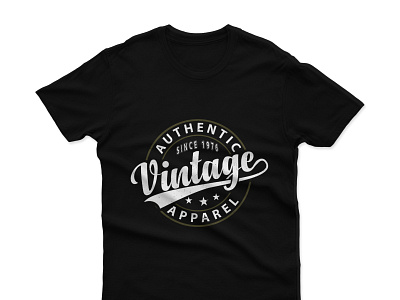 Vintage T-shirt Design branding design graphic design illustration logo typography vector