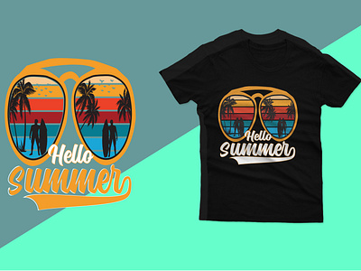 Summer T-Shirt Design branding design graphic design illustration logo t shirt typography vector