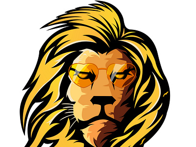 Lion Head design mascot