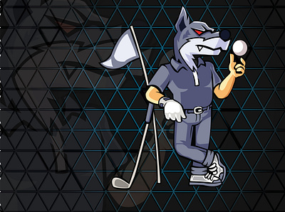 wolf sports mascot logo gaming illustration logo sports wolf wolf design
