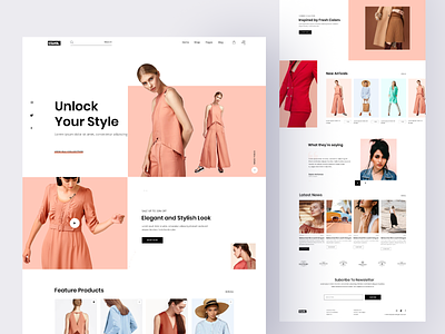 Fashion ecommerce Web design
