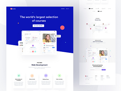 eLearning web app landing page course design education app education website elearning landingpage online coures pirala rijic rijicagency rijicdesign rijicdigital web app website