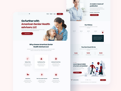 Helth Advisor Web Explore branding agency design header helth homepage illustrations minimal ui uix website