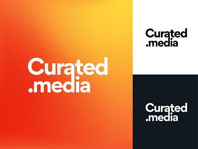 Curated Media - Logo Design agency brand logo branding curated media design graphic design illustration logo social media social media creative typography