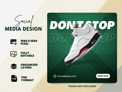 Social Media Design | Shoes Banner | Shoes Poster