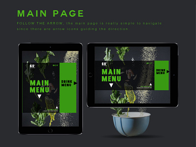 Digital Menu Design - User Interface Design (UI)