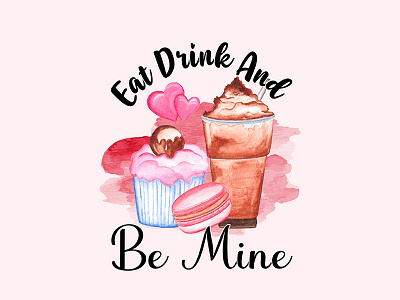 Valentine's Day Drink Sublimation design digital art drink drink sublimation graphic design illustration logo valentine clipart valentine drink valentine sublimation valentine t shirt valentines day vector watercolor artist watercolor clipart watercolor valentine