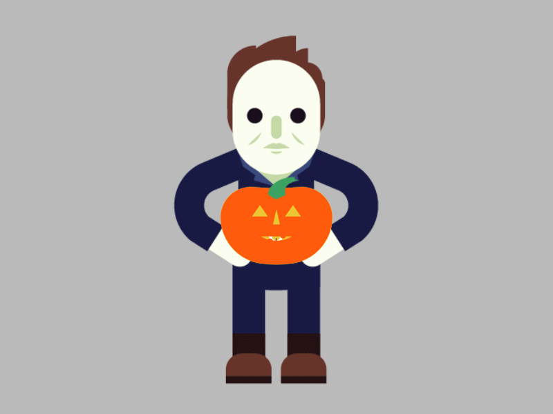 Michael Myers after effects animation film gif halloween horror illustration john carpenter michael myers movie